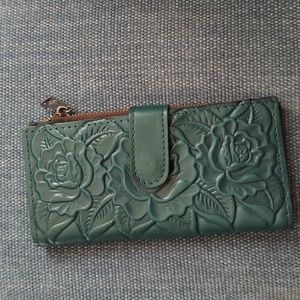 Patricia Nash Turquoise Tooled Leather Wallet